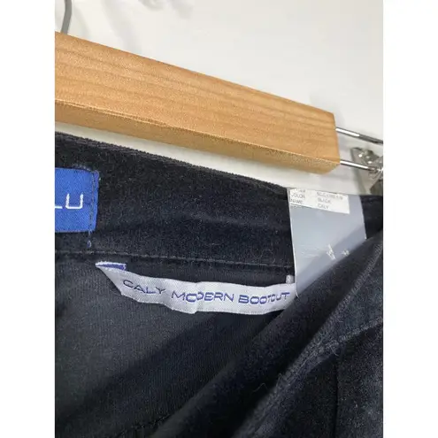 Bandolino Blu Womens Black Velvelt Bootcut Pants Size 12 NWT Festival Retro