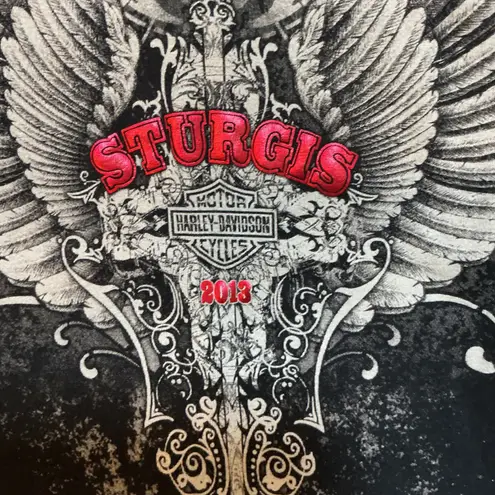 Rare Harley Davidson Sturgis 2013 Tank Top Motorcycle Graphic Sleeveless Shirt Black