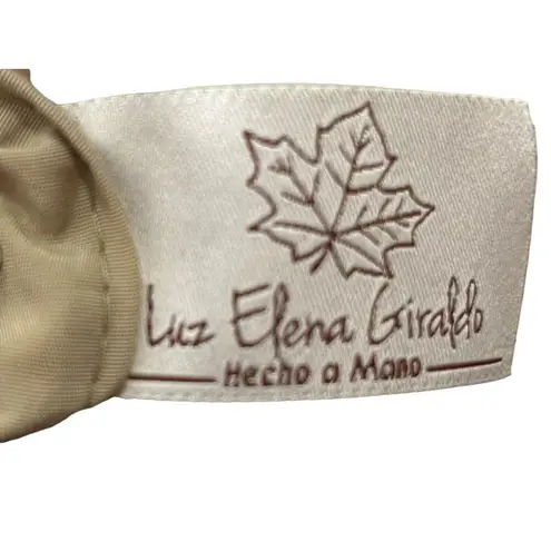 Handmade Purse Brown Crossbody Crochet Appliqué Thin Strap Boho Snap Flower