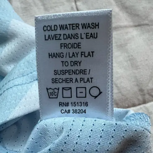 NWT Sport Haley Blue Geometric Tempo Short Sleeve Mock Women’s Golf Top