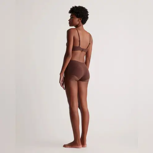 Quince NWOT Second Skin Crossover Bralette (2-pack) in Brown Cocoa Sz Medium - Image 4