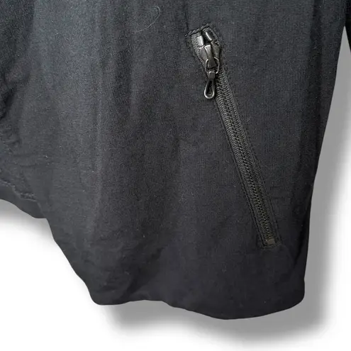 Majestic Filatures French Touch Soft Touch Cascade Open Moto Jacket Cardigan XL Black