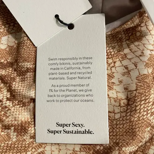 Vitamin A Top Womens Remy Rashguard Snakeskin Sz S Made In Italy NWT