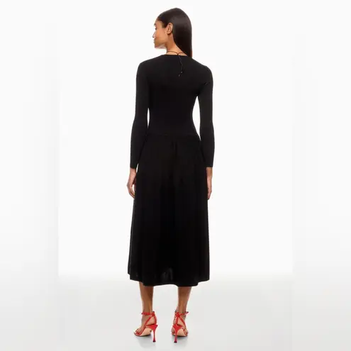 Thakoon Drop Waist Midi Dress Black Size M