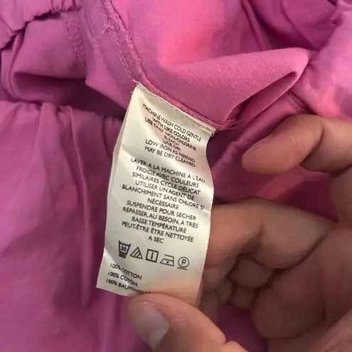 Maeve By Anthropologie Pull-On Curved Poplin Pink Trousers Sz XS