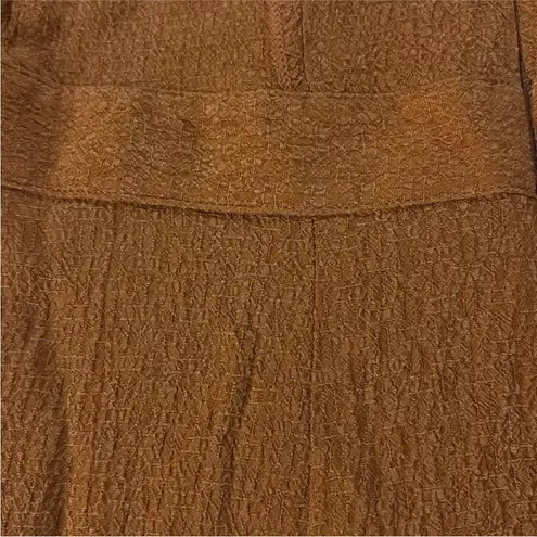 Christy Dawn New The Mabel Dress in Crinkle Rust XS Long Sleeved Maxi NWT