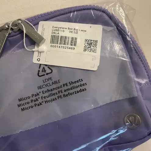 Lululemon NWT LARGE  2L Everywhere Belt Bags Dark Lavender Color