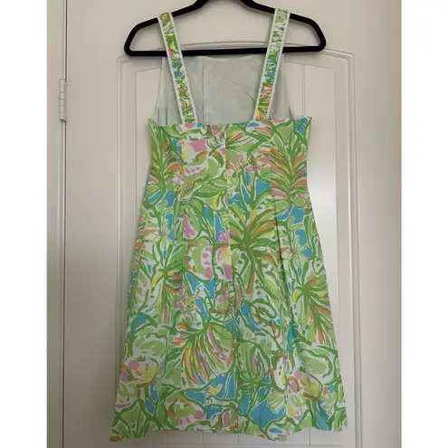 Lilly Pulitzer NWT  Fryer Cotton Shift Dress Sz 8 Multi Elephant Ears $188
