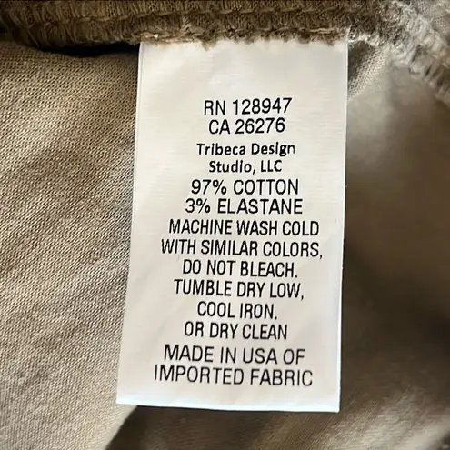 NILI LOTAN Jenna Pants Tiger Print Straight Leg Low Rise Size 2 or 27 Tan