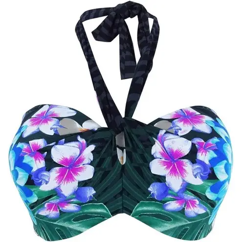 Coco reef New. 5-way black bikini top. 36/38C