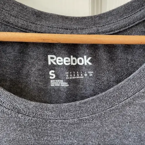 Reebok  “Talk less lift more” CrossFit shirt. Grey