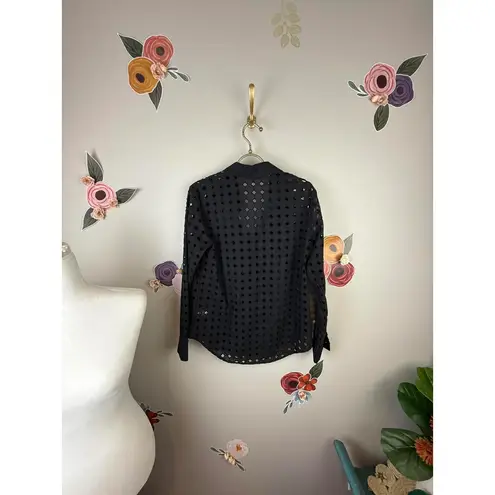 Evereve Willow Cutwork Shirt - Size - Small