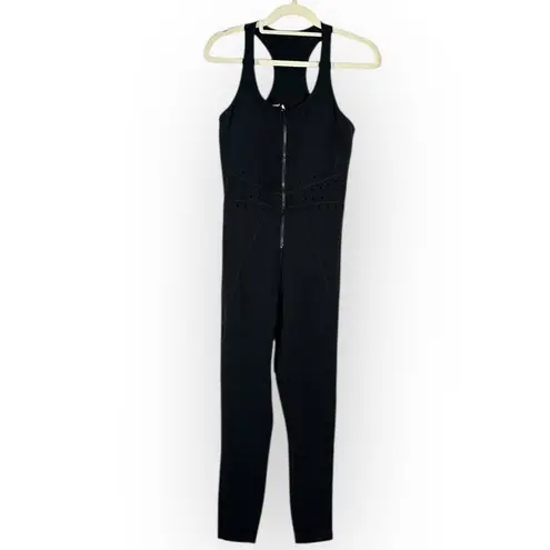 GIGI C Activewear Hunter Jumpsuit Women's Small Black Racerback Sleeveless New