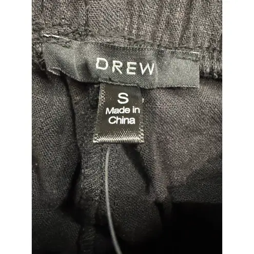 Drew NWT Size Small Women's Black Linen Blend High Rise Wide Leg Cargo Pants - Image 4