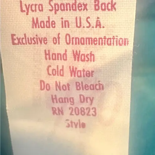 Vintage! Designs By Faris Lace Garter Belt Lingerie Blue Size M