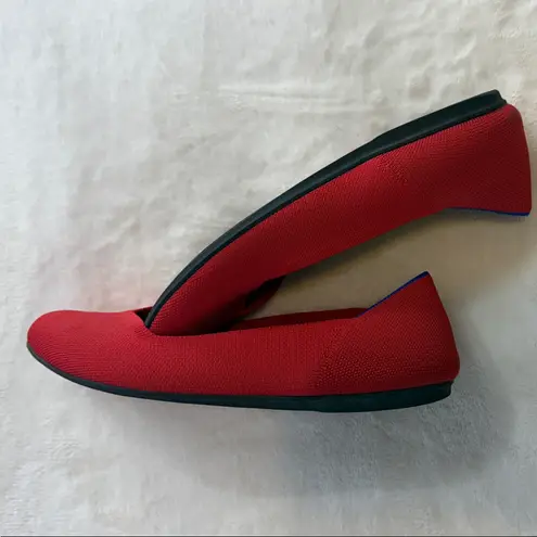 Rothy's Rothy’s The Flat Bright Red Slip On Knit Round Toe Ballet Flat