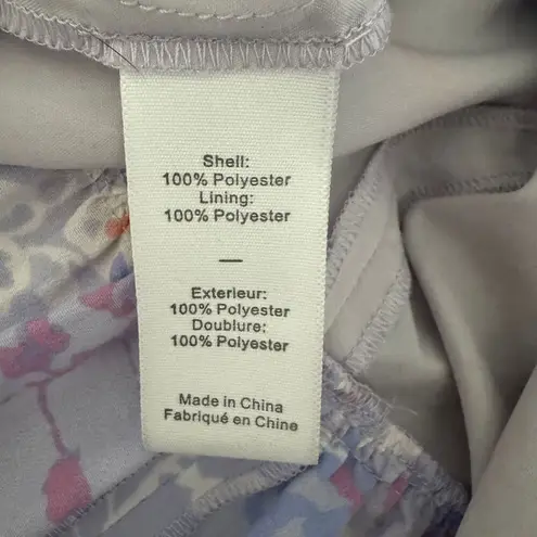 Likely Rana Tiered Ruffle Mini Dress Purple Floral Print Sleeveless Belted Sz 6