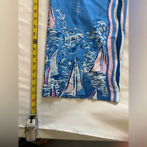 Lilly Pulitzer  BAL HARBOUR PALAZZO WIDE LEG PANT A LIL NAUTI ENGINEERED LUNAR XL