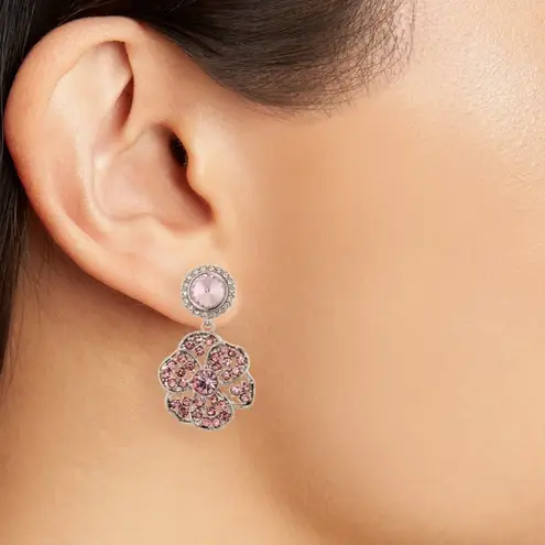 Kurt Geiger Mismatch Flower Drop Earrings