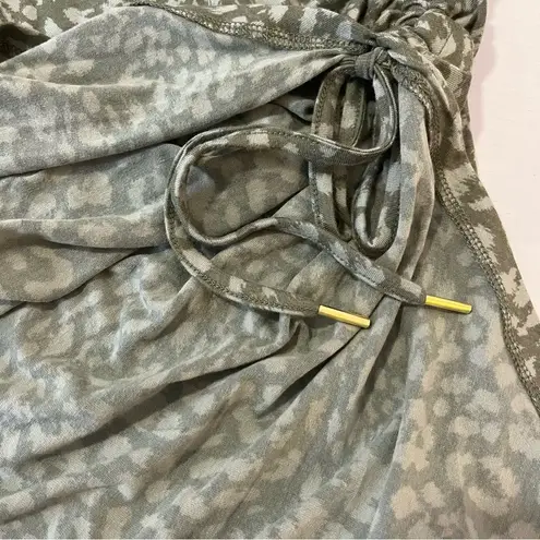 Skinny Girl Jeans Brand Soft Stretchy Green Connie Ruched Midi Dress Size XL New!