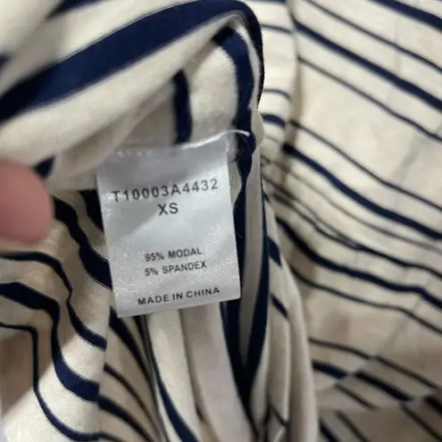 Tart Striped 3/4 Sleeve Dress Casual Comfortable XS