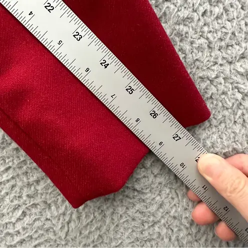 Vintage Sag Harbor 100% Wool Blazer Jacket Academia Preppy Holiday Office W 8P Red