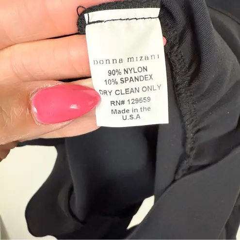 Donna Mizani NWT Revolve Helena Wrap Dress Black Ruffle Mini Size Small