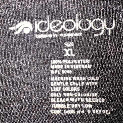Ideology Gray Lightweight Activewear Long Sleeve Pullover, Size XL