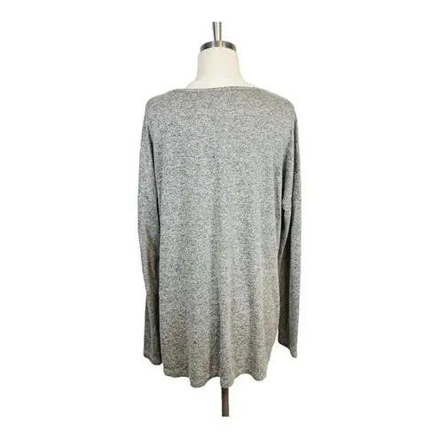 EST. 1946 HEATHER GRAY CRISSCROSS SHOULDER DETAIL SUPER SOFT TOP SIZE MEDIUM