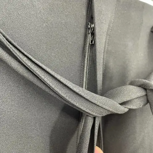 Jason Wu Black Belted Crop Wide Leg Trouser Pants Size 6 NWT $450