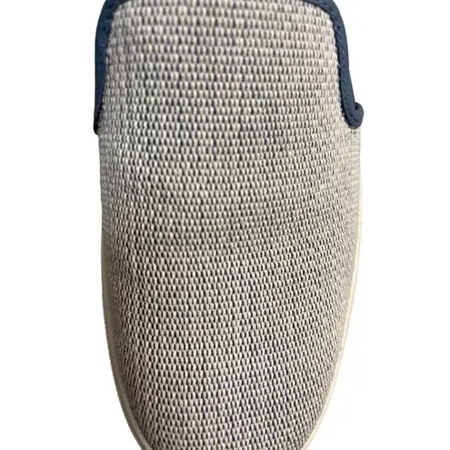 Vince  Preston Felted‎ Skate White Woven Slip-on Sneakers in Anchor Blue Size 7.5