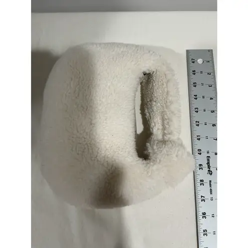 Woman’s Small Sherpa Handbag Purse White