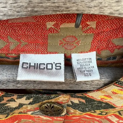 Chico's  tribal Aztec boho blazer jacket