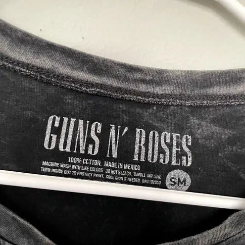 Guns n' Roses cotton band music cropped long sleeved sweatshirt crewneck style Yellow