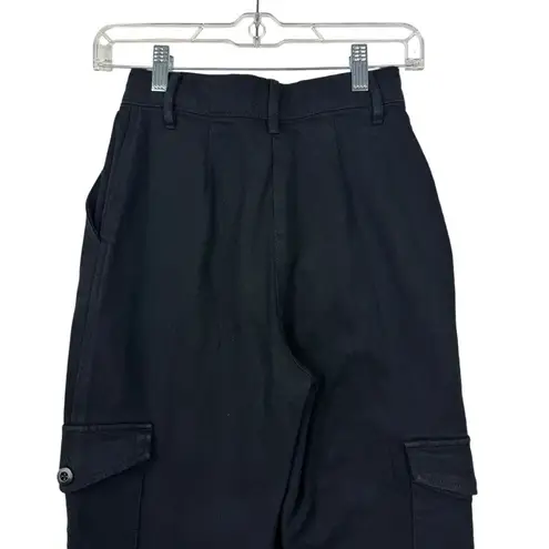 Wilfred Free Aritzia High Rise Black Utility Cargo Pants Straight Leg Snaps 00