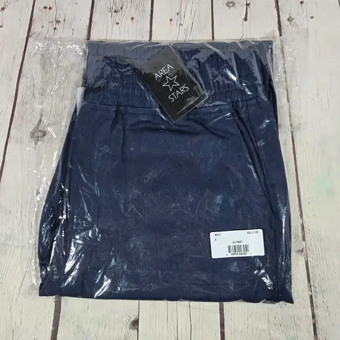 Area Stars Ali Cropped Drawstring Pants Navy S NWT Blue