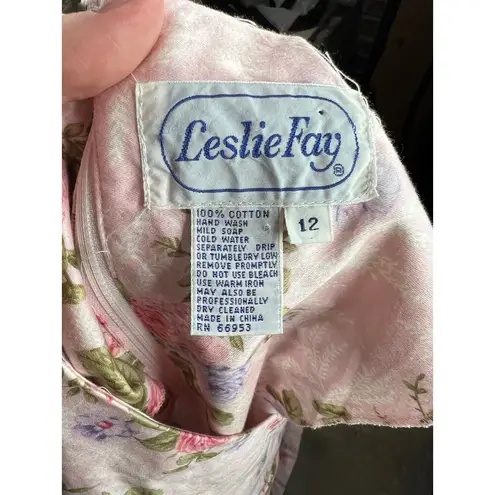 dress floral rose v neck pink yellow purple Size 12