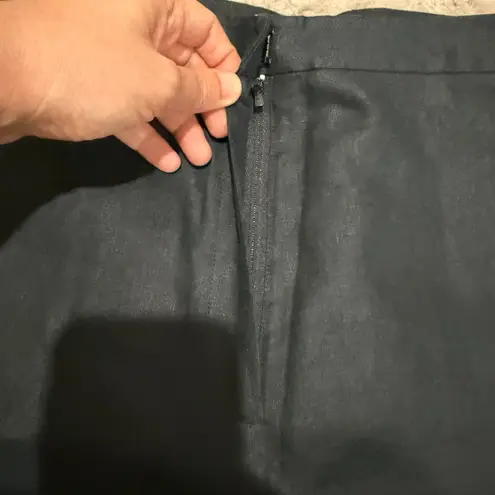 Real Clothes Black 100% Irish Linen Pants Women's 14 Classic Nature Minimalist Black