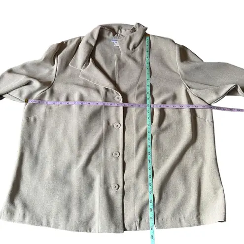 Jaclyn Smith Classic Vintage Women's Blazer/Shacket Size 24 Button Front