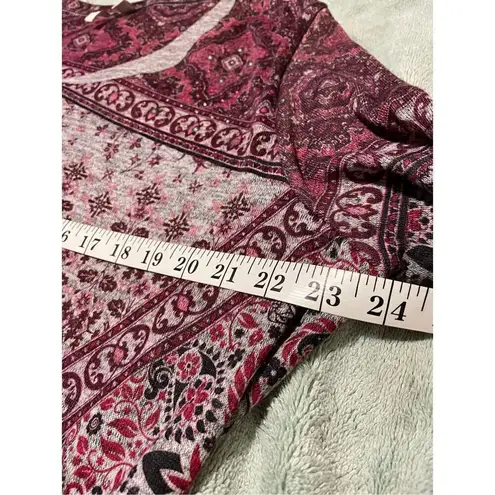 Est.1946 Bedazzled 3/4 sleeve top Red Size XL