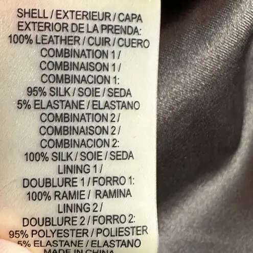 Elie Tahari Leather Silk XS Fringe Western brown layered cinched waist Rare Vest