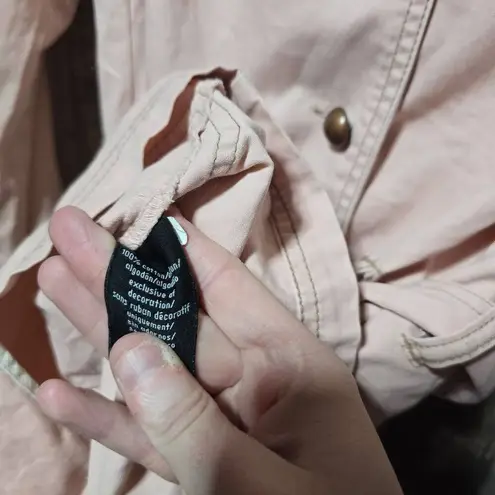 Calvin Klein Jeans Pink Studded Trench Coat