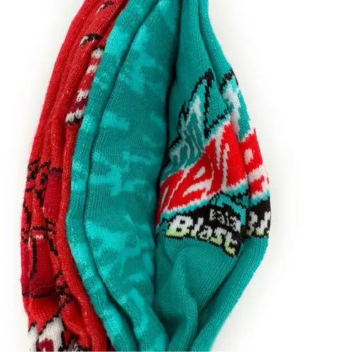 Mountain Dew Baja Blast Code Red Crew Socks Mens Womens Fun Gift Red Green