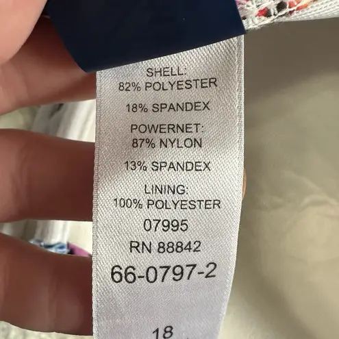 Swimsuits For All Multicolored Bandana Print One Piece Swimsuit Plus Size 18