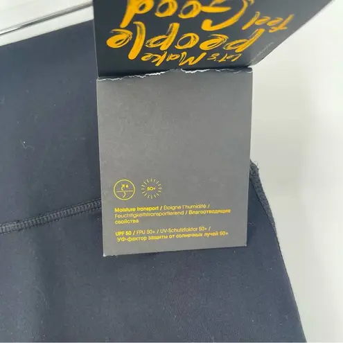 Lole Crop Leggings Eliana Black Cropped Slant Athletic Gym UPF 50 X-Small NWT