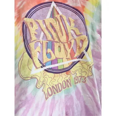 Pink Floyd  Tee Womens Size Small Tie Dye Crewneck 100% Cotton Short Sleeve