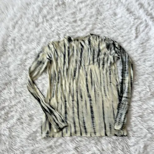 Proenza Schouler Tie Dye Long Sleeve T-Shirt in Ecru size Medium