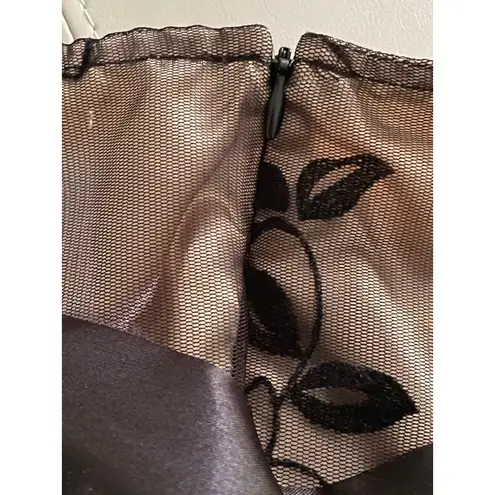 Heart soul Y2K Mesh Velvet Overlay Gold Skirt with Sash Medium