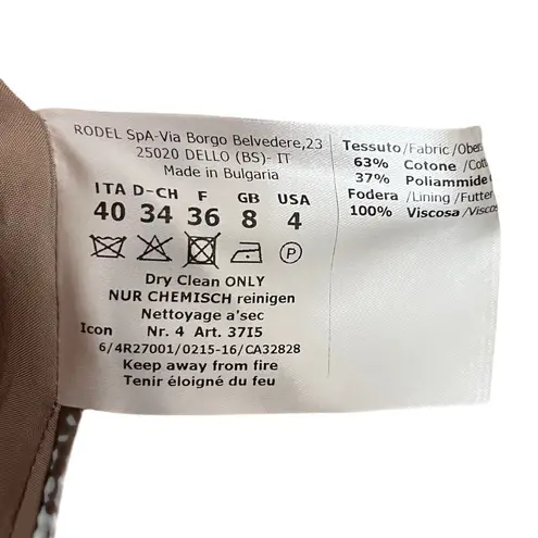 Cinzia Rocca Icons Belted Trench Coat Women’s Size 4 Tan Double Breasted Brown