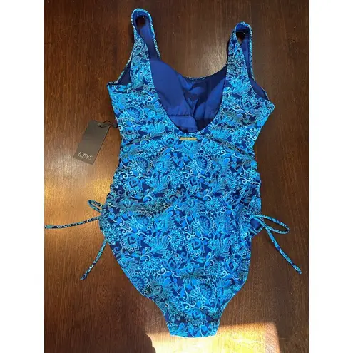 Jones New York NWT  Blue Paisley One Piece Swim Suit Women’s XL Beach Vacation